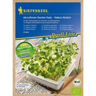 Mikro zaļumi BIO Microgreen Pads Daikon-Rettich, Nachfüllpad interface.image 1