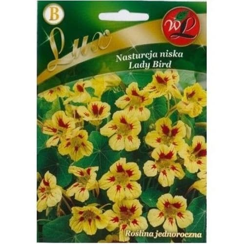 Lady Bird zemā nasturcija - zelta ar sarkaniem plankumiem interface.image 1 interface.art 86751